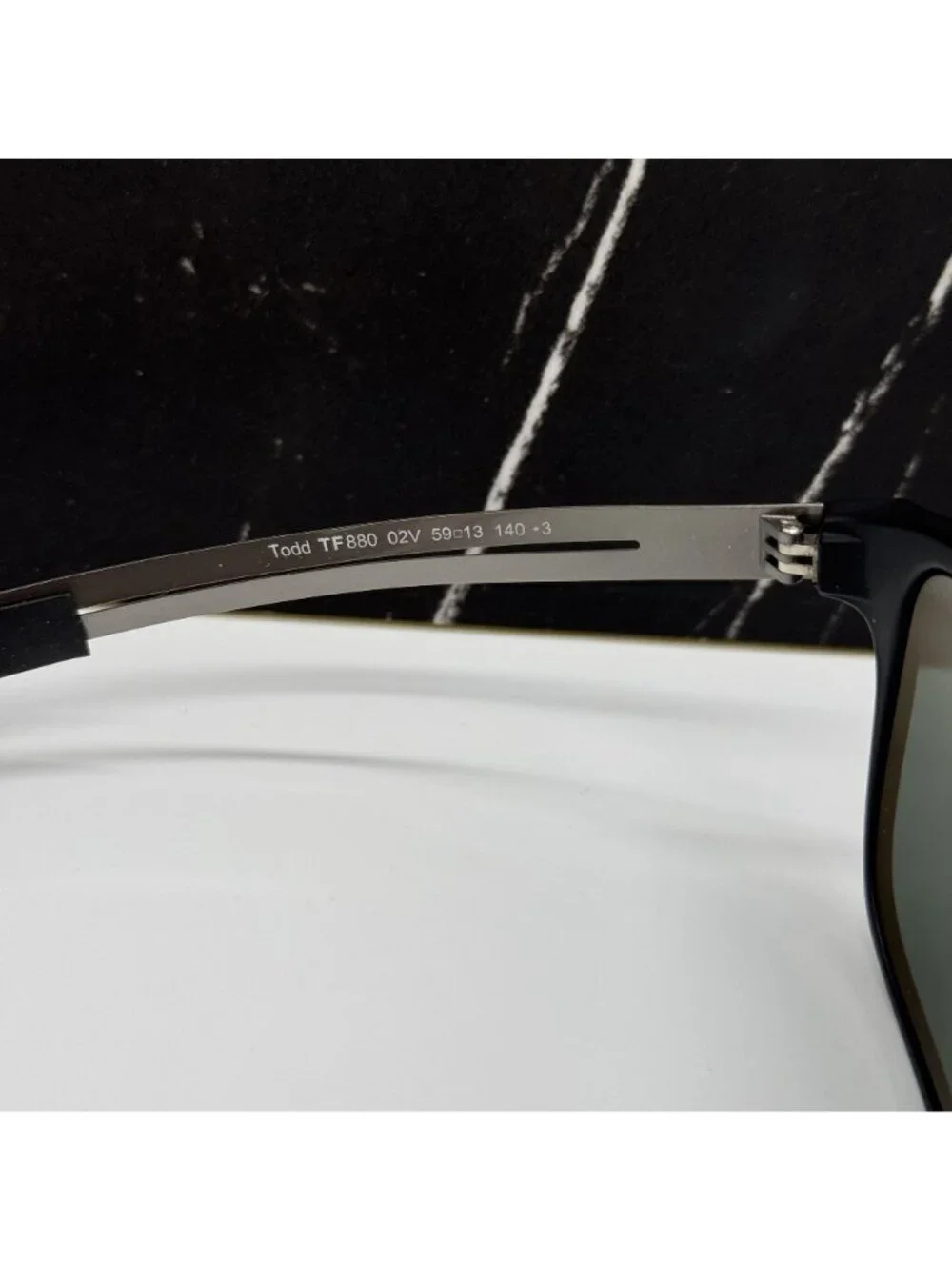 NEW TOM FORD TODD TF880 02V BLACK/GRAY UNISEX AVIATOR SUNGLASSES FT0880
